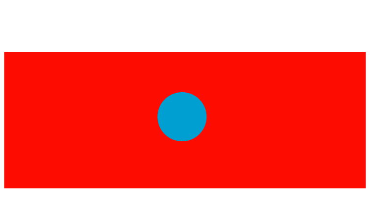 blue in red