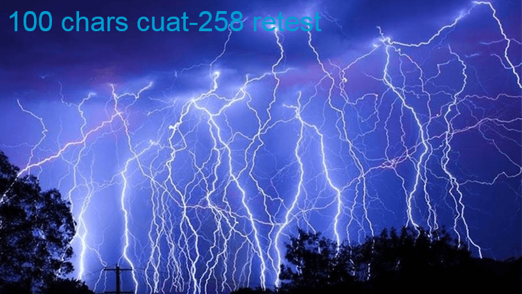 100 chars retest